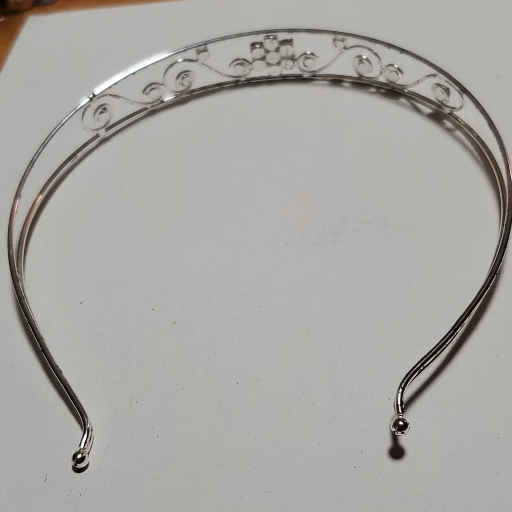 Silver tierra style headband